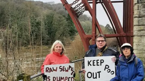 Up Sewage Creek Protestors