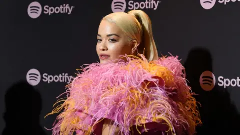 Getty Images Rita Ora attends a Spotify event