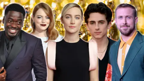 Getty Images Daniel Kaluuya, Emma Stone, Saoirse Ronan, Timothee Chalamet, Ryan Gosling