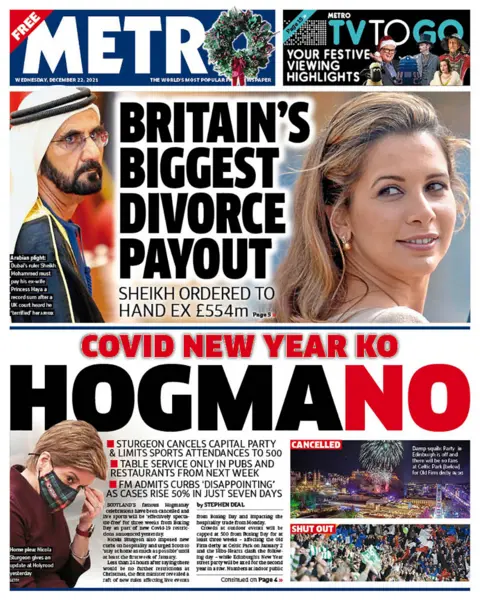 Scotland s papers Hogmanay hammer blow and fan free football