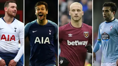 Janssen, Llorente, Arnautovic, Rossi