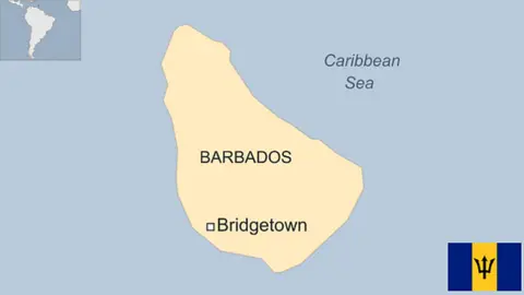 Map of Barbados