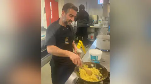 BBC Food being made in a school kitchen