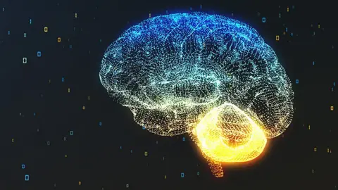 A graphic of a brain