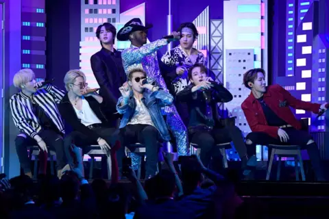 Getty Images BTS at the Grammys
