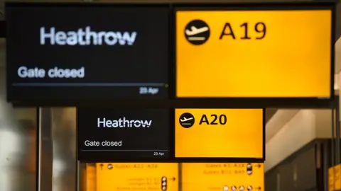 Getty Images Heathrow Airport sign