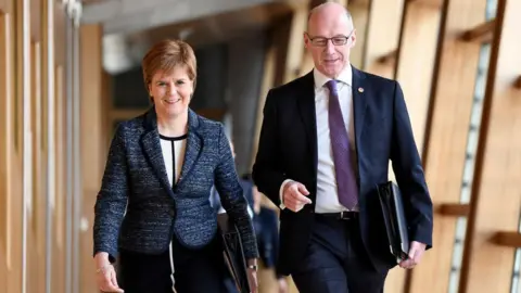 Getty Images Nicola Sturgeon and John Swinney