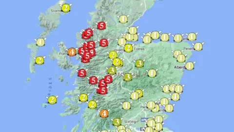 The Scottish Midge Forecast/Google The Scottish Midge Forecast