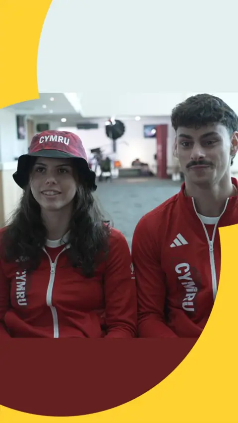 Wales wheelchair basketballers Libi Phillips and Will Bishop