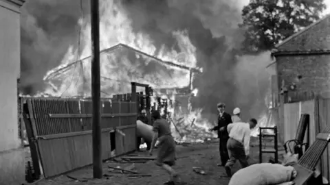 Getty Images German Luftwaffe bombs Warsaw in 1939