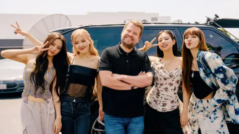 CBS Blackpink and James Corden in Carpool Karaoke