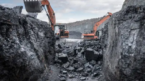 Getty Images Machines in a colliery