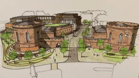 Cumbria University Artist impression of site