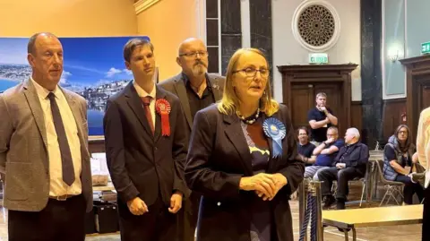 Torbay Council Four of the candidates in the Wellswood by-election