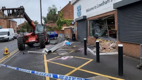 BBC Lowdham Co-op ATM raid