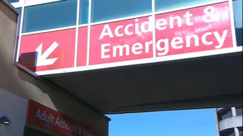 BBC A&E sign