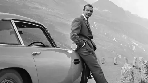 Getty Images Sean Connery and the James Bond Aston Martin