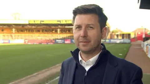 Tom Williams/BBC CEO of Cambridge United Alex Tunbridge