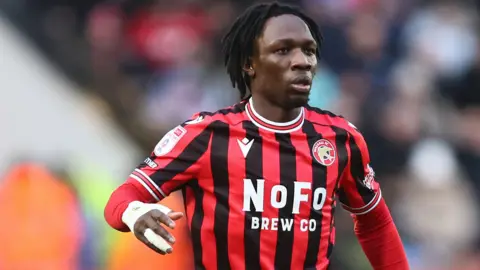 Vincent Harper in action for Walsall 