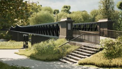 CGI image of the bridge