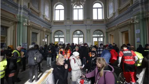 Getty Images Refugees in Poland