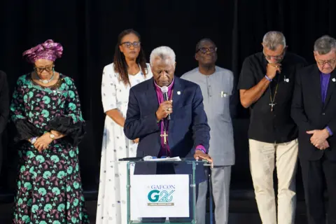 AFP via Getty Images Gafcon leadership at Thursday's summit