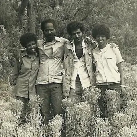 Sherifo and Aster family From left to right: EPLF fighters Aster Fissehatsion, Mahmoud Ahmed Sherifo and two other fighters