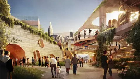 Nottingham City Council/Heatherwick Studio Artist's impressions of the site