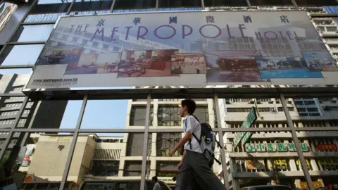 Getty Images General view of Metropole Hotel in 2003