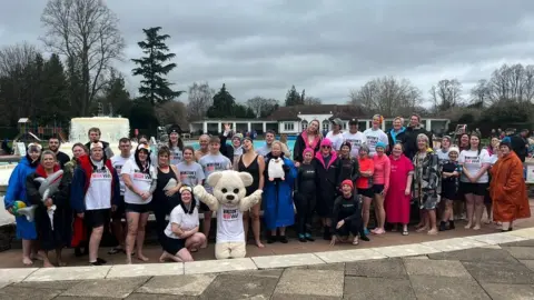 Winston's Wish The group of swimmers that took part in the challenge