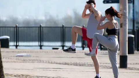 Getty Images People doing exercise