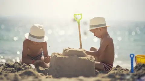 Getty Images Children on a beach