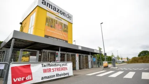 EPA An Amazon logistics centre in Rheinberg, Germany