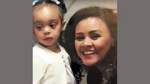 Three-year-old Amaya Tuccu-Ahmedin with her mother Amal Ahmedin, 35