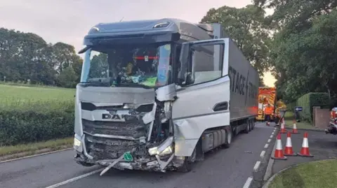 Supplied Damaged lorry
