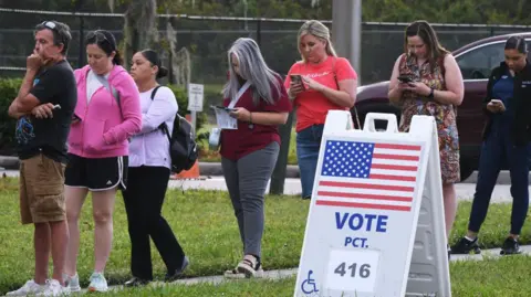 Getty Images Floridians hold   successful  enactment     to vote