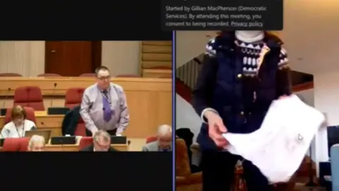 Highland Council Provost with cloth