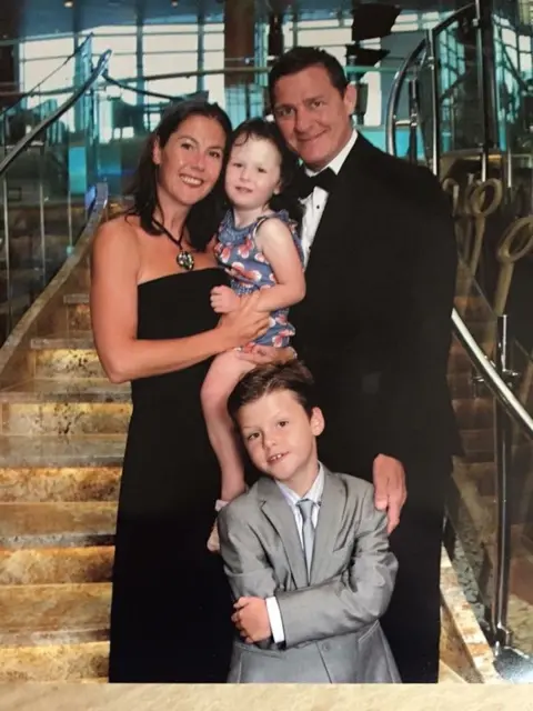 Family photo Anna and Stuart with their children Fraser and Elizabeth