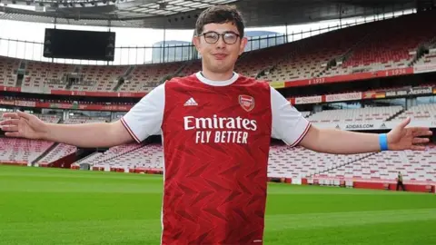 Jake Coare Jake Coare at the Emirates Stadium