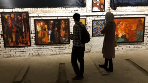 BBC paintings in Kashmir exhibition