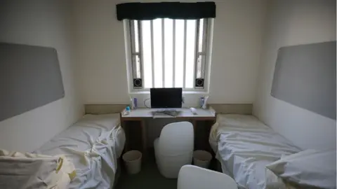 Getty Images A two-bed cell at HMP Berwyn, Wrexham