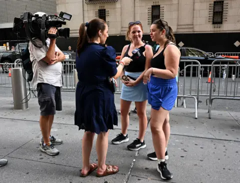 Getty Images General views around Madison Square Garden on July 1, 2026 in New York, New York, ahead of the rumoured wedding of Taylor Swift and Travis Kelce.