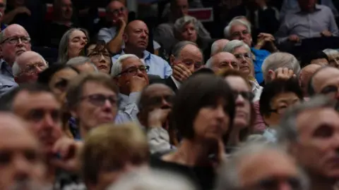 Getty Images Shareholders at the bank's annual general meeting in 2019