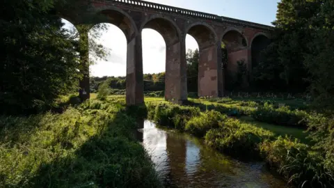 Getty Images The Eynsford Viaduct passes over the River Darent in Eynsford.