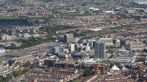 Getty Images An aerial view of Swindon