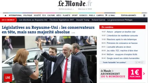 Le Monde Le Monde newspaper website