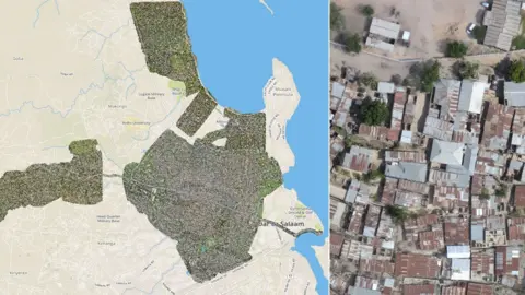 Rumani Huria Map and image of Dar Es Salaam