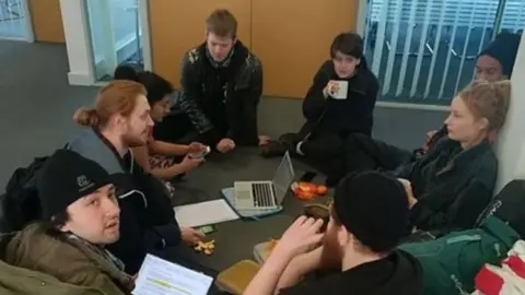 Bristol Student-Staff Solidarity Protesters at Bristol University