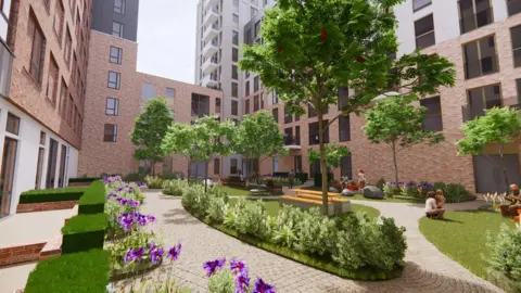 Firmstone New artist's impression of how St Catherine's Place in Bedminster could look