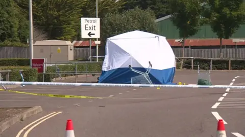 Barnstaple stabbing scene